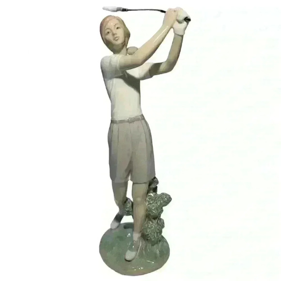Vintage Lladró A Perfect Drive‎ #6550 Figurine Retired Golf Sculpture in Box - Picture 15 of 16